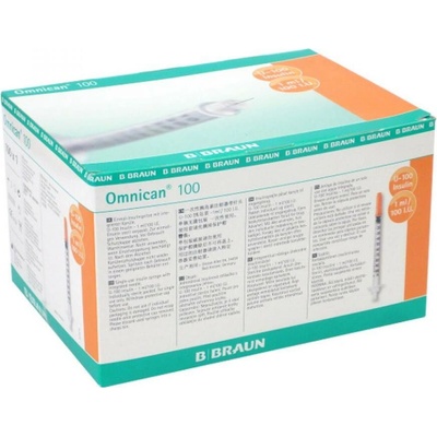 B. Braun Injekčná striekačka ins.1.0ml / 100 IU Omnican 100 ks 9151150