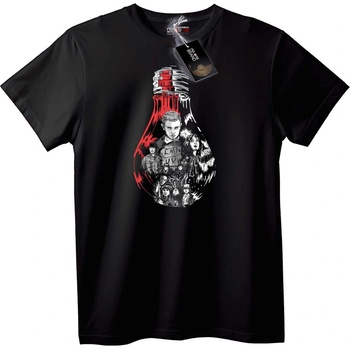 NOONEBRAND Тениска Крушка от Stranger Things - S, Black