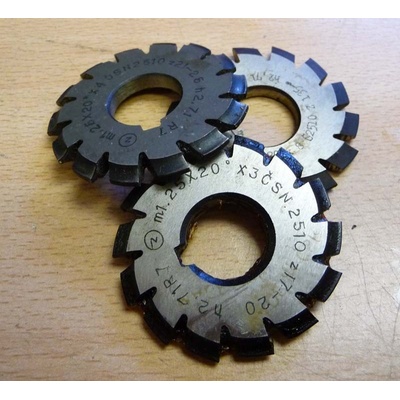 Fréza evolventní (modulová) M 1,25 x 20°, z12-13 222510-1,25x20-01