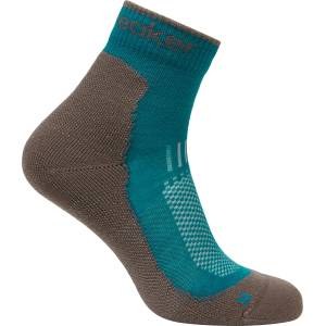 Icebreaker Дамски туристически чорапи Icebreaker Women's Merino Hike+ Light Mini Walking socks - Tidal Teal / Porcini - размер 35-37 (EU) (201-9237-0511)