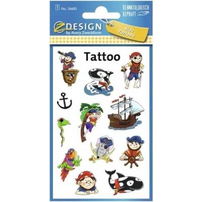 Z-Design Tetovania pre deti, tetovačky Piráti Avery 56683
