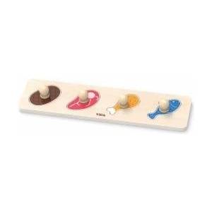 Vigan Viga Viga 44533 First puzzles with handles - food