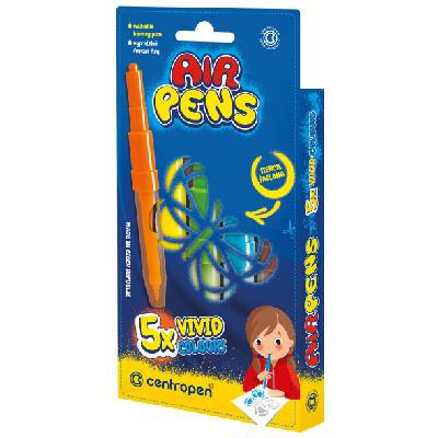 Centropen Foukací fixy na papír BLO pens, syté barvy 5 ks