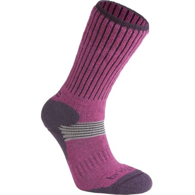 Bridgedale dámske lyžařské ponožky Ski Cross Country Womens Merino Performance Boot berry/plum