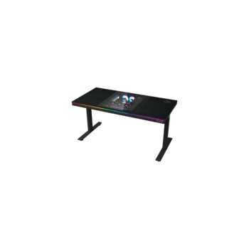 Lorgar Dual-motor sit/stand adjustable-height gaming desk with built-in PC case (LRG-DE90W)