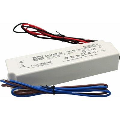 MW-LPV, 60W napájecí zdroj Meanwell, LPV-60-48, 48V, IP67