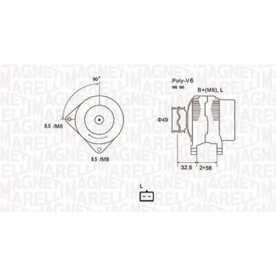 generátor MAGNETI MARELLI 063731627010