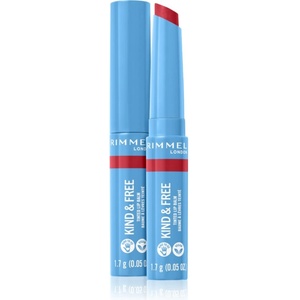 Rimmel Kind & Free тониращ балсам за устни цвят 005 Turbo Red 1, 7 гр