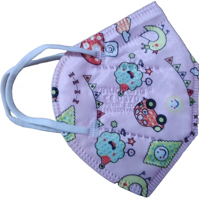 Angel mask respirátor dětský FFP2 holka NR růžový obrázky – Zbozi.Blesk.cz