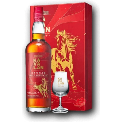 Kavalan Triple Sherry 40% 0,7 l (darčekové balenie 1 pohár)