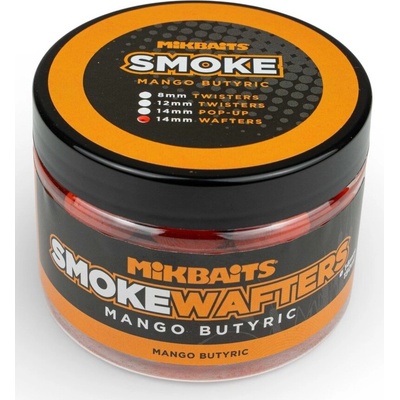 Mikbaits Vyvážené Boilie Smoke Wafters 14 mm 150 ml - Mango Butyric