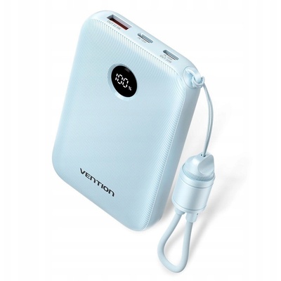 Vention 10000mAh Power Bank 22.5W 2×USB-C 1×USB-A синьо (FKAL0-C)