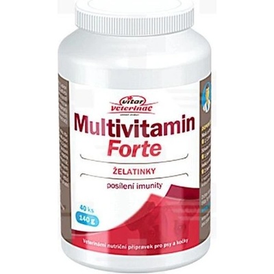 VITAR Veterinae Multivitamín Forte želatínky 40 ks