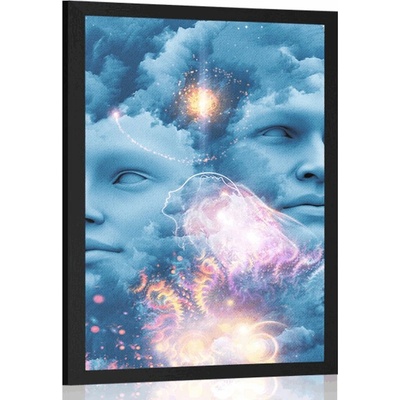 Plakát virtuální mysl - 20x30 black