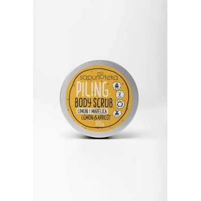 Sapunoteka Body Scrubs Lemon Citrusový tělový peeling s meruňkovým olejem 270 g