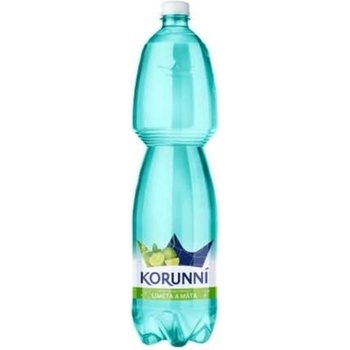Korunní Limeta a máta jemně perlivá 1,5 l