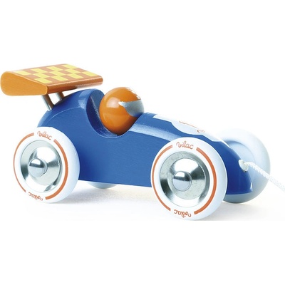 Vilac ťahacie pretekárske auto modré s oranžovým krídlom