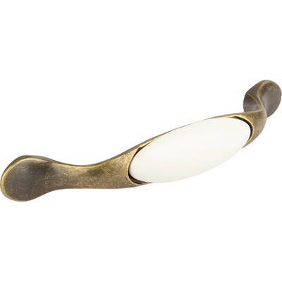 TULIP Gipa 96 mm starozlatá/porcelán bílý – Zboží Mobilmania