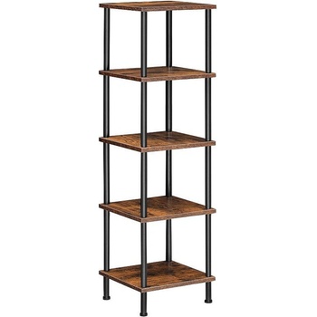 Image 1 of Hoobro Етажерка с пет рафта 115 см кафяво рустик / черно