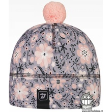 Dráče Dievčenské zimné funkčné čiapky Flavio 149 kvietky