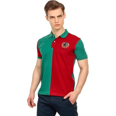 Grand Polo Club Gpc polo Мъжка тениска - Червена/Зелена 21156894 (263598_Многоцветен)