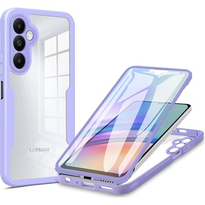 Techsuit Калъф за Samsung Galaxy A05s + Протектор - ColorVerse 360 Series - Лилав