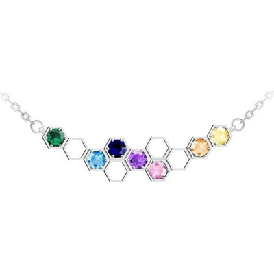 Preciosa Jemný strieborný náhrdelník Lumina 5298 70