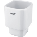 Nimco kibo Náhradní nádobka pro WC štětku keramická nízká 1094KN