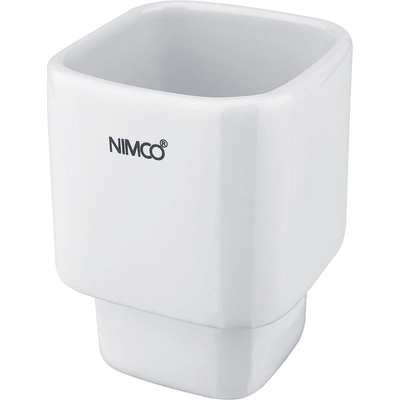 Nimco kibo Náhradní nádobka pro WC štětku keramická nízká 1094KN