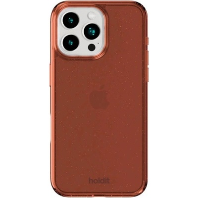 Holdit Гръб Holdit Glitter за iPhone 16 Pro - Amber