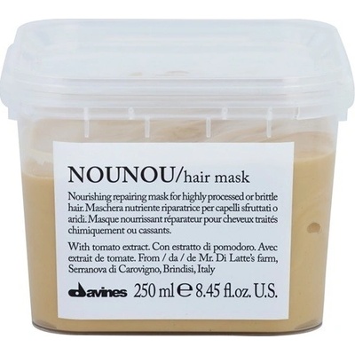 Davines NouNou Tomato vyživujúca maska pre poškodené, chemicky ošetrené vlasy Nourishing Repairing Mask for Highly Processed or Brittle Hair 250 ml