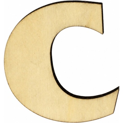 Domové číslo DREVO písmeno "c" drevo