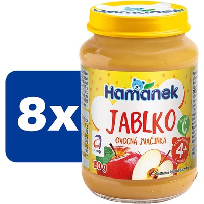 Hamánek Ovocná svačinka Jablko 8 x 190 g