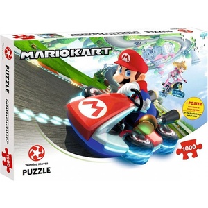 Winning Moves Пъзел, Winning Moves, Super Mario, Fun Racer, 1000 части