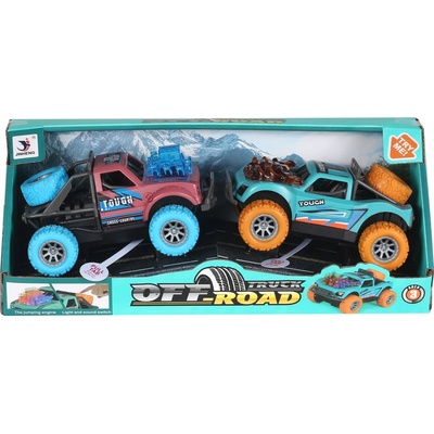 Alltoys Sada autíček se světelnými a zvukovými efekty šedé a zelené