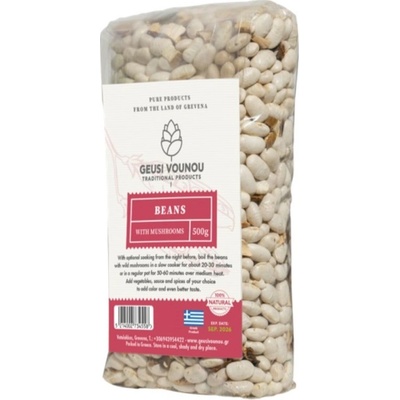 Geusi Vounou Bílé fazole s hříbky 0,5 kg