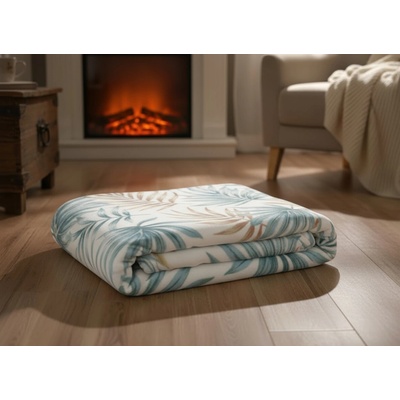 BBK deka z mikrovlákna Leafie krémová 150x200