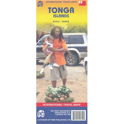 mapa Tonga Island's 1:38 250-1:100 t.