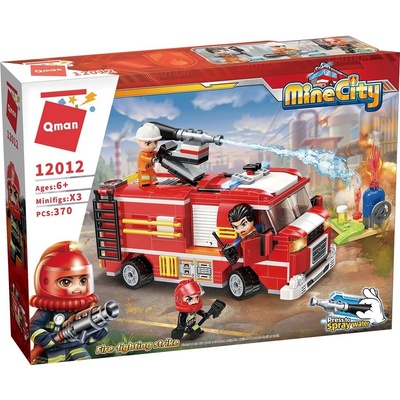 Qman Mine City Fire Line 12012 Cisternová automobilová stříkačka