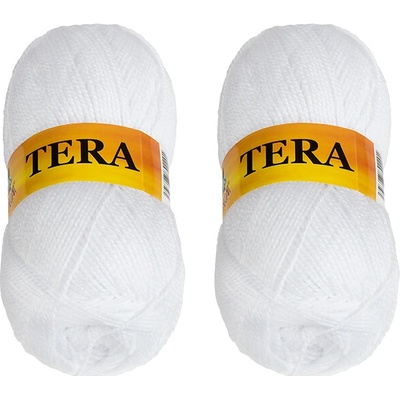 Bellatex SET 2ks - Příze TERA Bílá 100g / 310 m