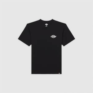 Dickies Тениска Dickies Men's Wood Logo Regular Fit T-Shirt - Black