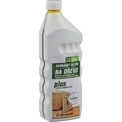 Den Braven Ochranný nátěr na dřevo PLUS 1 kg transparentní