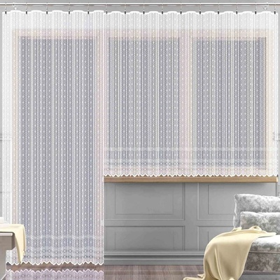 Forbyt žakarová kusová záclona MIA jednobarevná bílá, výška 150 cm x šířka 320 cm (na okno)