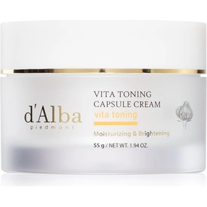 d'Alba Vita Toning Capsule Cream дълбоко хидратиращ крем в дълбочина за озаряване на лицето 55 гр