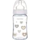 Canpol babies Fľaša sa širokým hrdlom Newborn baby 240ml béžová