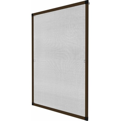 tectake 401209 sieť proti hmyzu okenná - 100 x 120 cm, hnedá