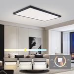 Brilagi -LED плафон за баня FRAME LED/96W/230V 120x60 cm IP44 черен (BG3811)