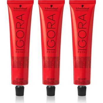 Schwarzkopf IGORA Royal боя за коса изгодна опаковка цвят 7-0 Medium Blonde Natural 3x60ml