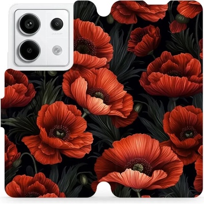 Mobiwear - Xiaomi Redmi Note 13 Pro 5G / Poco X6 5G - VP45S Temné červené květy