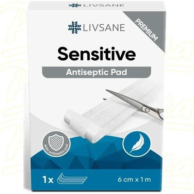 LIVSANE Náplast na citlivou pokožku 1 m x 6 cm